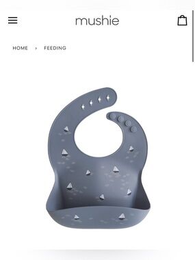 Mushie Silicone Bib (Boat)